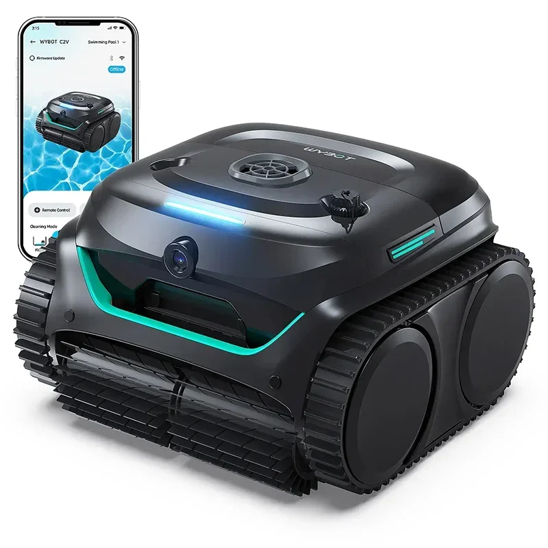 Robot Swimming Pool Cleaner Wireless C2V / OS900V APP Self-Learning Visual 80° Dual-layer Filtration 180mins Running Time 200㎡
Robot Swimming Pool Cleaner Wireless C2V / OS900V APP Self-Learning Visual 80° Dual-layer Filtration 180mins Running Time 200㎡
