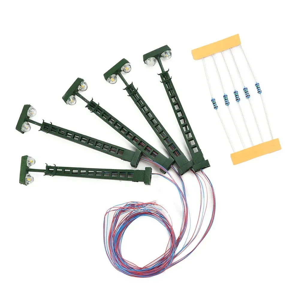 5pcs 1:87 Model Railway Lights Lattice Mast Light Gauge N Light Layout Model Building 6463 Sandtable Decor With Series Resistors
5pcs 1:87 Model Railway Lights Lattice Mast Light Gauge N Light Layout Model Building 6463 Sandtable Decor With Series Resistors