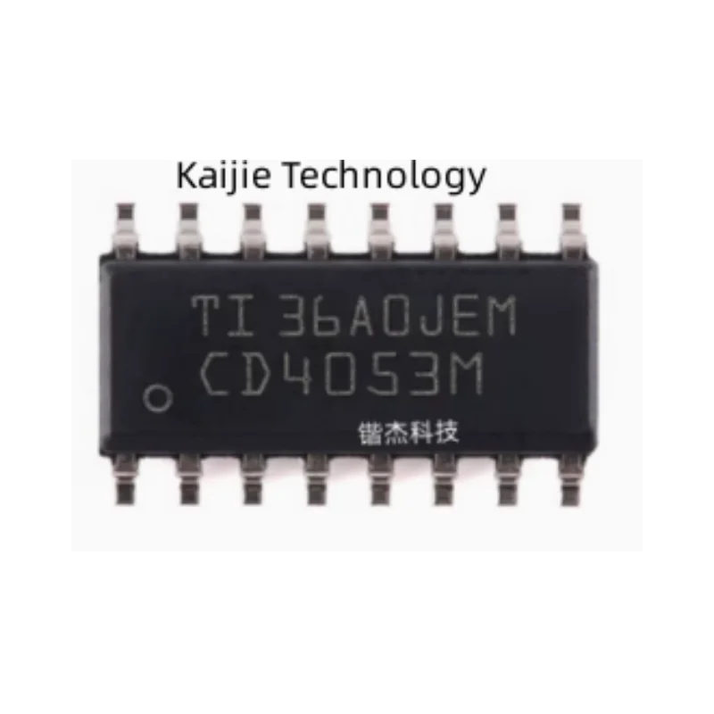 Original authentic CD4053BM96 SOIC16 CMOS 3-way 2-channel analog multiplexer chip.
Original authentic CD4053BM96 SOIC16 CMOS 3-way 2-channel analog multiplexer chip.
