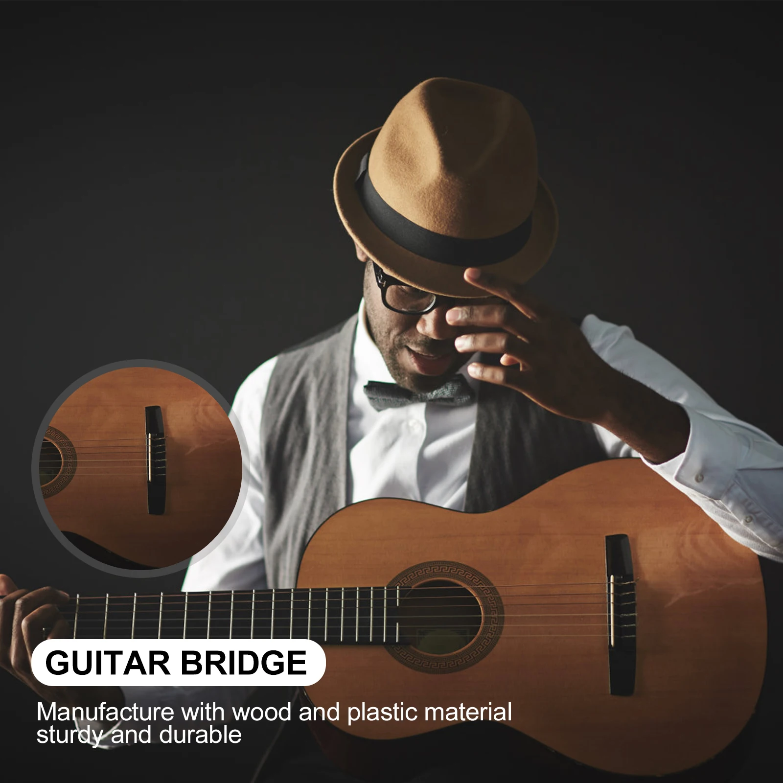 Guitar Bridge Saddle Nut Repair Kit Accessories Set Durable Wood Plastic Material Guitar Parts Acoustic Electric
Guitar Bridge Saddle Nut Repair Kit Accessories Set Durable Wood Plastic Material Guitar Parts Acoustic Electric