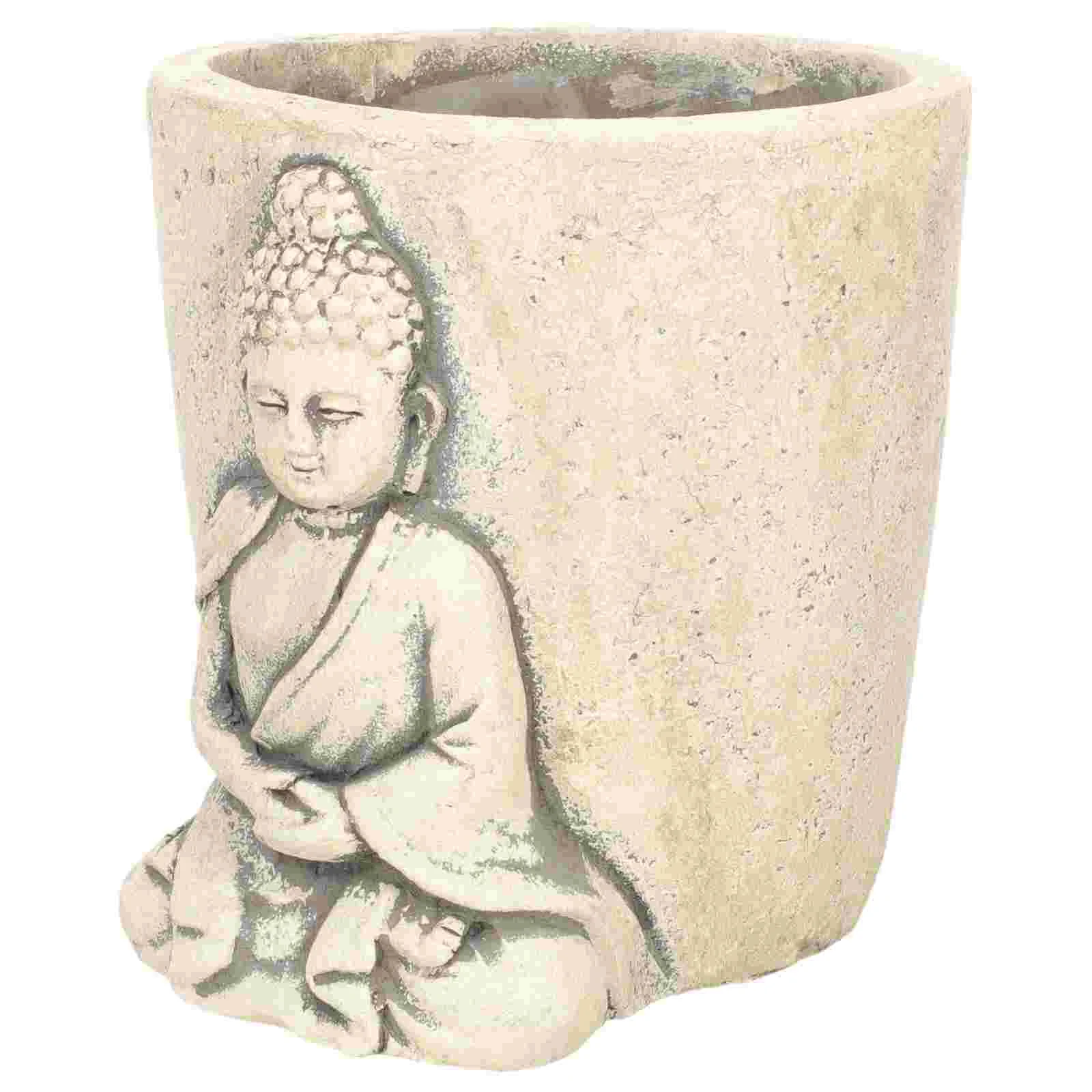 Flower Pot Buddha Home Decorative Flowerpot Small Plants for Outdoor Container Succulent Planter Khaki
Flower Pot Buddha Home Decorative Flowerpot Small Plants for Outdoor Container Succulent Planter Khaki