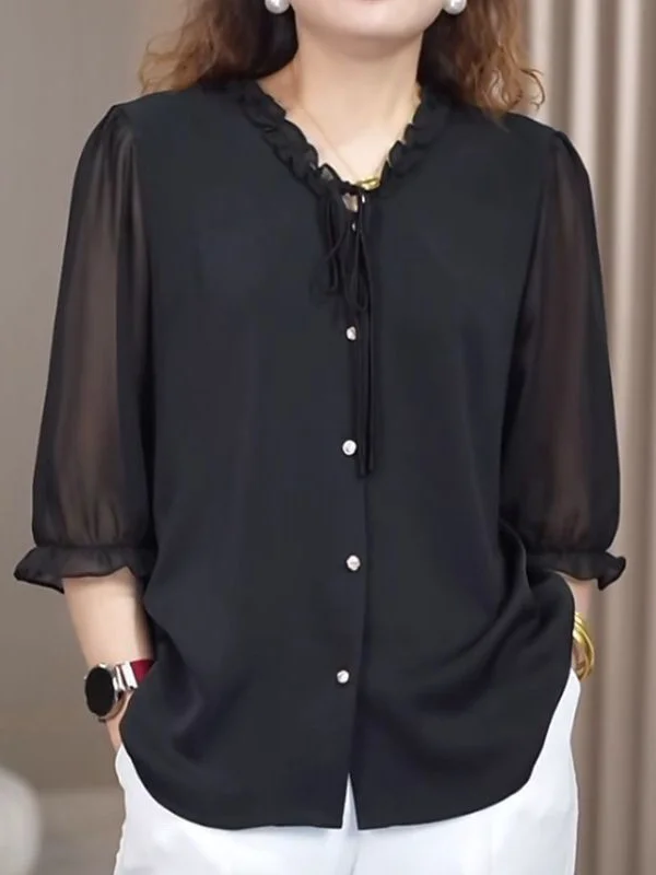 plus Size Women's Fashionable Loose Summer Top Meat Concealing Mom Style New 2026 Breathable Skin-Friendly Polyester Casual Wear
plus Size Women's Fashionable Loose Summer Top Meat Concealing Mom Style New 2026 Breathable Skin-Friendly Polyester Casual Wear