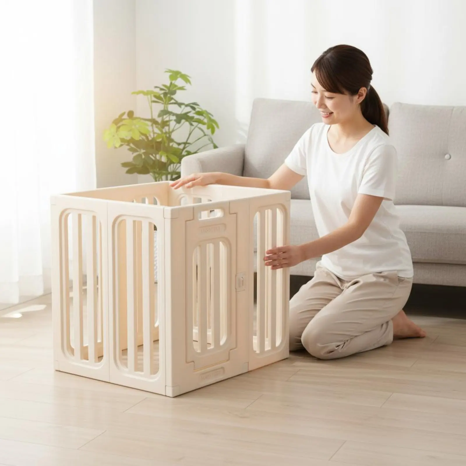 Indoor Dog Fence Rounded Edges Dog Playpen Puppy Exercise Pen Easy to Clean Configurable Pet Gate Odorless Material
Indoor Dog Fence Rounded Edges Dog Playpen Puppy Exercise Pen Easy to Clean Configurable Pet Gate Odorless Material