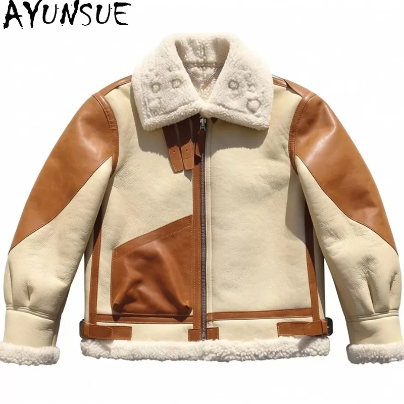 AYUNSUE Real Wool Fur Coats Man Winter 2026 Genuine Sheepskin Leather Jacket Men Vintage Warm Natural Fur Coat Short Jackets
AYUNSUE Real Wool Fur Coats Man Winter 2026 Genuine Sheepskin Leather Jacket Men Vintage Warm Natural Fur Coat Short Jackets
