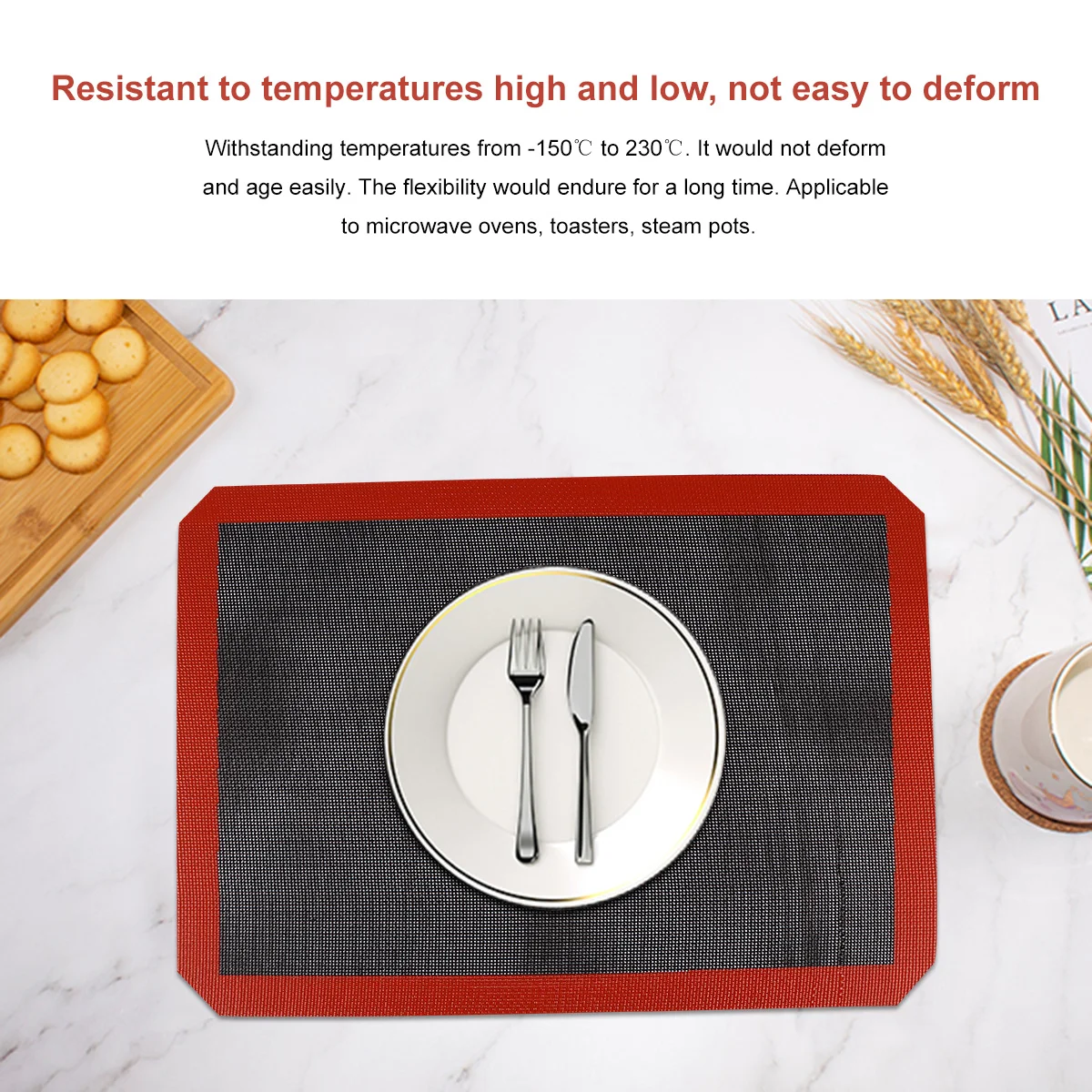 Glass Fiber Silicone Bake Mat Non Stick Mesh Sheet 42x29.5 for Bread Pastry Cookie Macaron Baking Silicone Macaron Mat
Glass Fiber Silicone Bake Mat Non Stick Mesh Sheet 42x29.5 for Bread Pastry Cookie Macaron Baking Silicone Macaron Mat