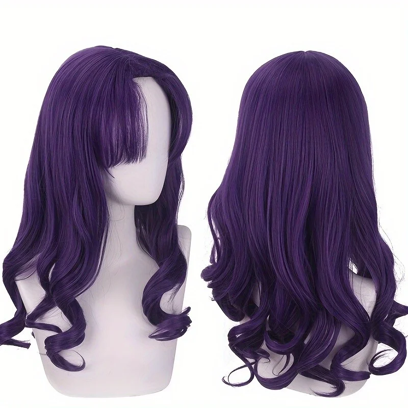 Synthetic Anime Cosplay Wig For Woman Halloween Deep Purple Center Split Bangs
Synthetic Anime Cosplay Wig For Woman Halloween Deep Purple Center Split Bangs