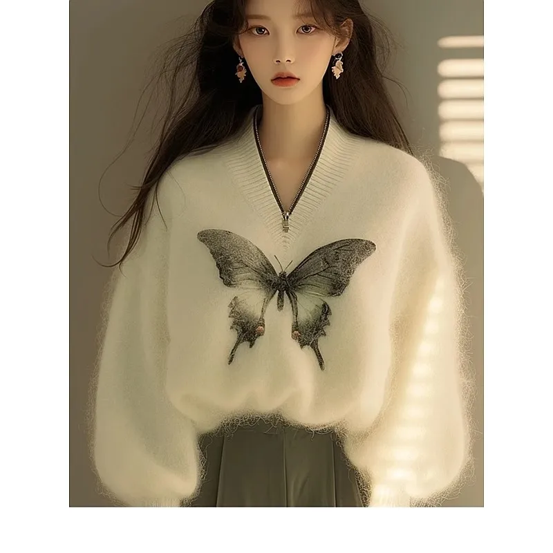 Spring Autumn Soft Cozy Women's Knitted Sweater Print High End Lazy Sle Korean Faion Single Piece Polyester Fiber
Spring Autumn Soft Cozy Women's Knitted Sweater Print High End Lazy Sle Korean Faion Single Piece Polyester Fiber