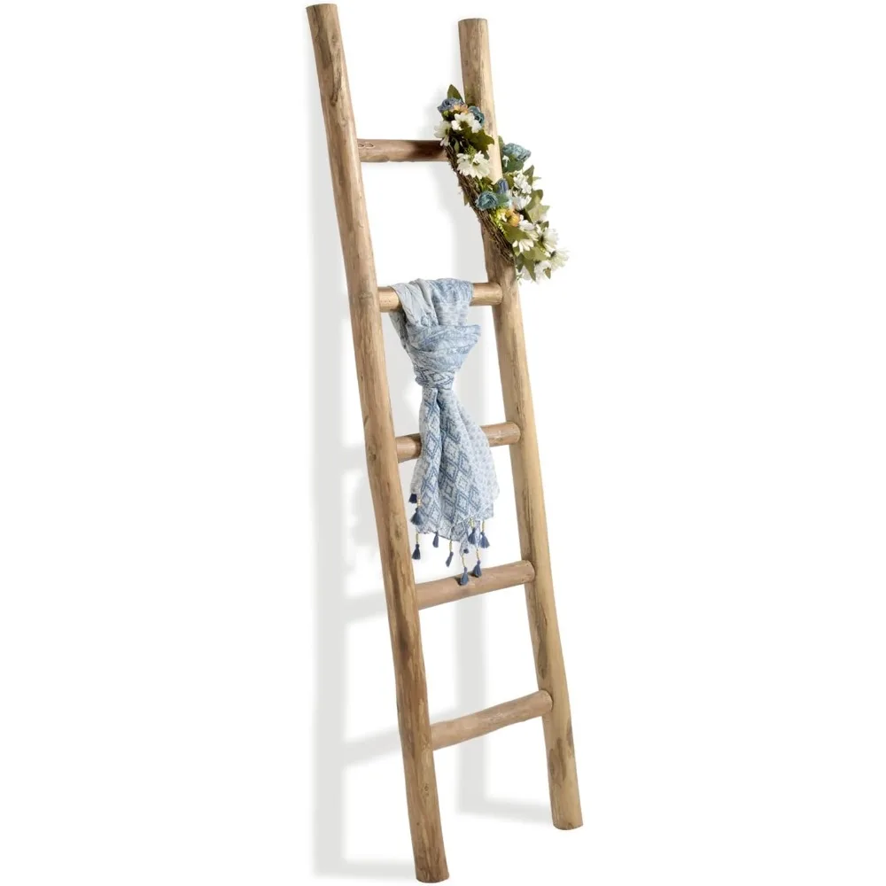 5ft Wood Blanket Ladder Living Room Decorative Wall Leaning Farmhouse Quilt Display Holder Rustic Wooden Towel Rack for Bathroom
5ft Wood Blanket Ladder Living Room Decorative Wall Leaning Farmhouse Quilt Display Holder Rustic Wooden Towel Rack for Bathroom
