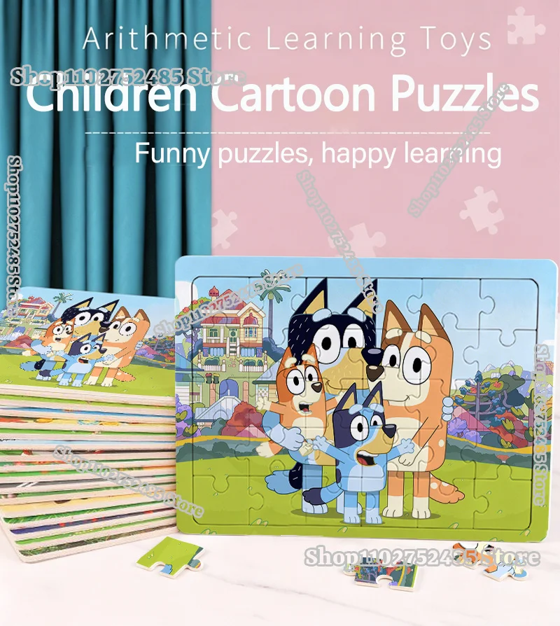 Cartoon Blueyi Jigsaw Puzzle Educational Diy Assembly Toys Anime Game for Children-parents Interact Creative Best Handmade Gift
Cartoon Blueyi Jigsaw Puzzle Educational Diy Assembly Toys Anime Game for Children-parents Interact Creative Best Handmade Gift