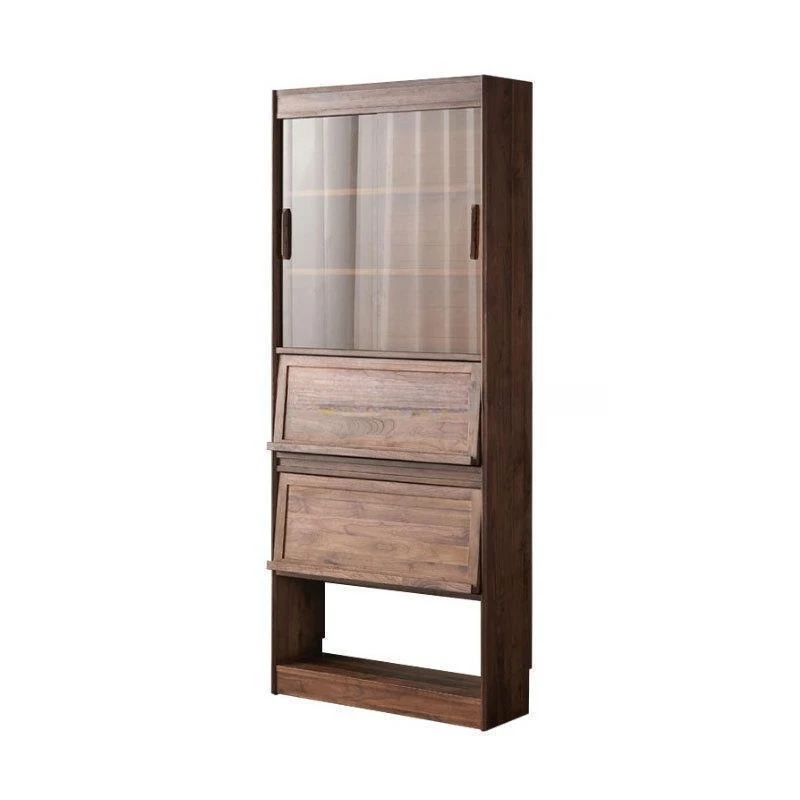 North American black walnut, all solid wood bookcase floor combination cabinet, living room multi-functional storage cabinet
North American black walnut, all solid wood bookcase floor combination cabinet, living room multi-functional storage cabinet