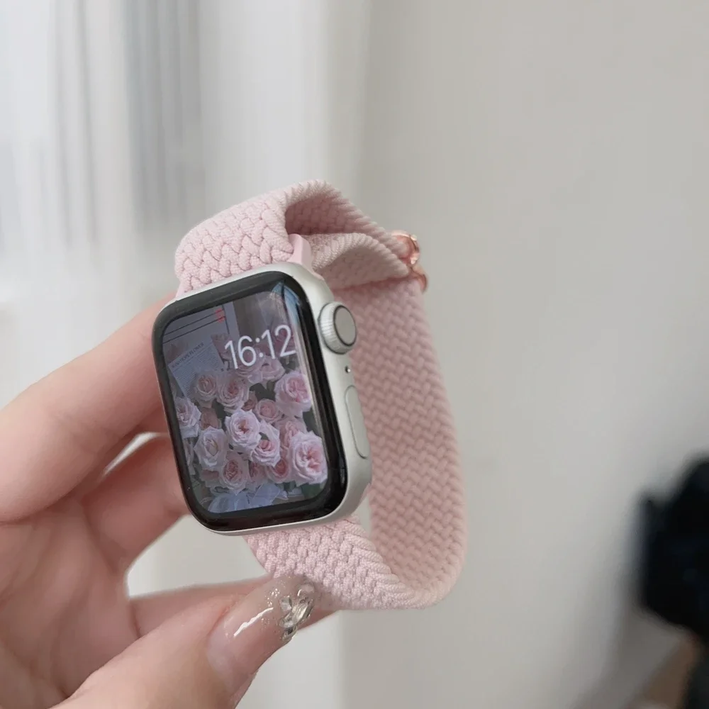 Superior elastic nylon For Apple Watch band women Series 38mm 40mm 41mm 42mm 44mm 45mm 46mm. 49mm for iwatch Strap
Superior elastic nylon For Apple Watch band women Series 38mm 40mm 41mm 42mm 44mm 45mm 46mm. 49mm for iwatch Strap