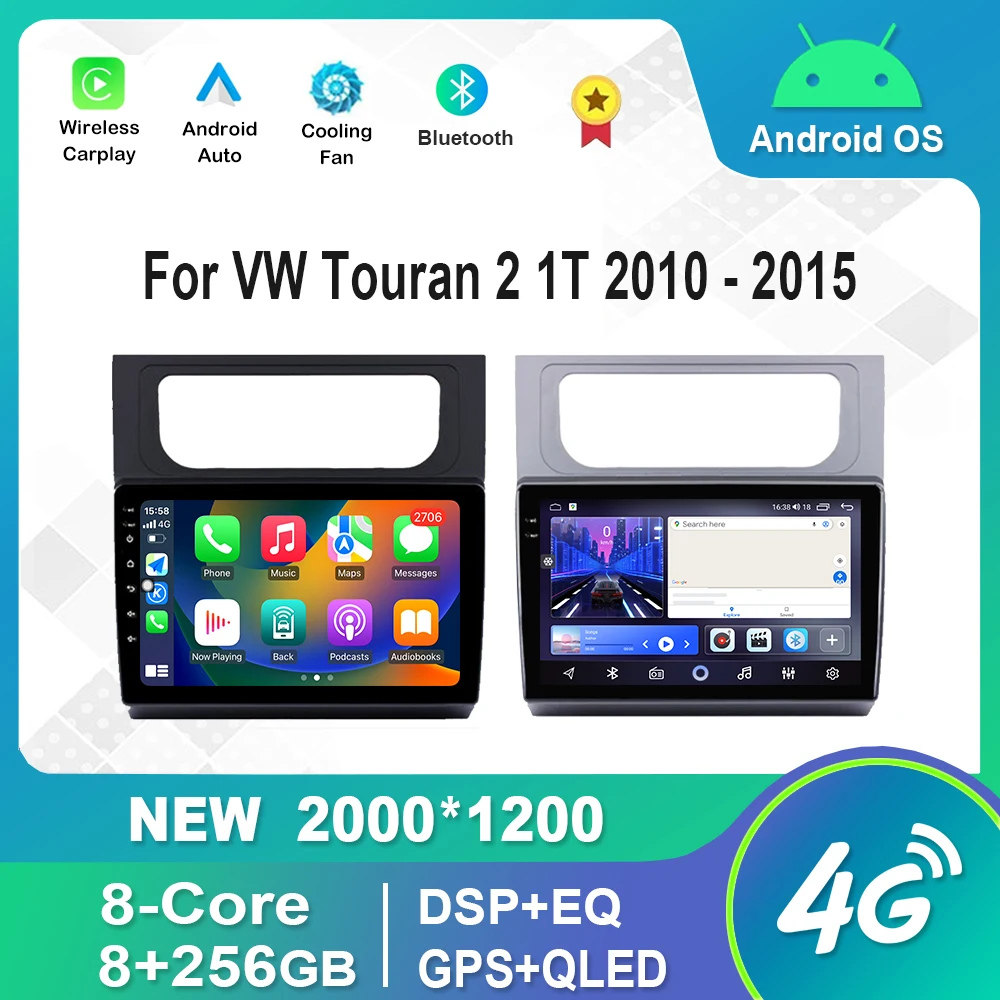 Car Android Radio Video Multimedia Player For VW Volkswagen Touran 2 1T 2010 - 2015 GPS WiFi 4G Bluetooth QLED IPS Screen
Car Android Radio Video Multimedia Player For VW Volkswagen Touran 2 1T 2010 - 2015 GPS WiFi 4G Bluetooth QLED IPS Screen