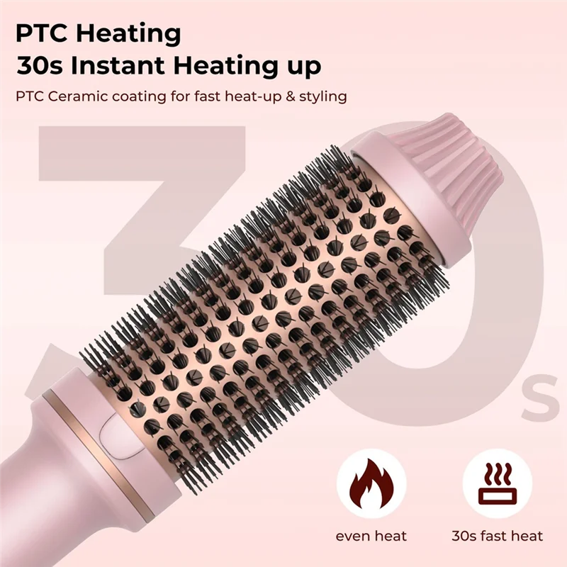 AAAU-Heated Styling Brush 3-In-1 Ionic Hair Curler/Straightener With Anti-Scald Nylon Bristles Electric Curler Wand
AAAU-Heated Styling Brush 3-In-1 Ionic Hair Curler/Straightener With Anti-Scald Nylon Bristles Electric Curler Wand