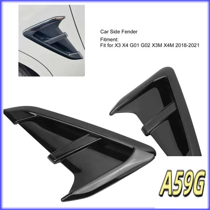 G9-2Pcs Car Side Fender Air Vents Grille Trim Fit For BMW X3 X4 G01 G02 X3M X4M 2018 2019 2020 2021
G9-2Pcs Car Side Fender Air Vents Grille Trim Fit For BMW X3 X4 G01 G02 X3M X4M 2018 2019 2020 2021