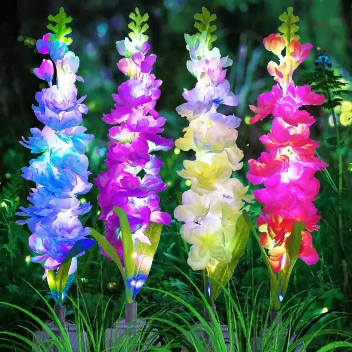 Solar LED Delphinium Waterproof Outdoor Lawn Lights For Courtyard Camping Wedding Birthday Party Festival Ambience Decor
Solar LED Delphinium Waterproof Outdoor Lawn Lights For Courtyard Camping Wedding Birthday Party Festival Ambience Decor