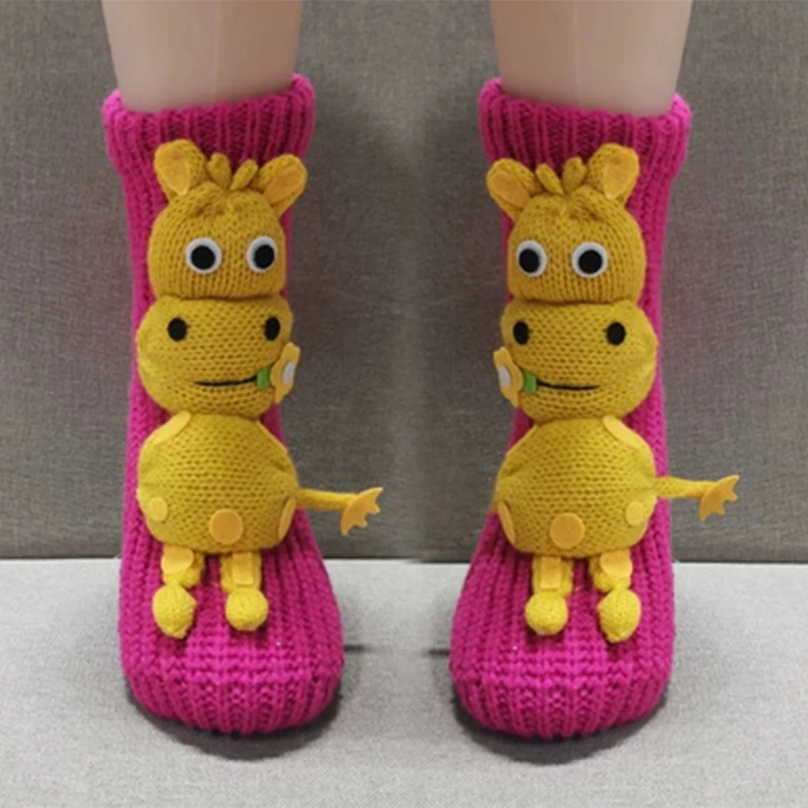Креативные 3D вязаные милые носки-тапочки с животными, новая забавная новинка, вязаные крючком теплые носки ручной работы, модные повседневные носки, подарок для девочки
Креативные 3D вязаные милые носки-тапочки с животными, новая забавная новинка, вязаные крючком теплые носки ручной работы, модные повседневные носки, подарок для девочки