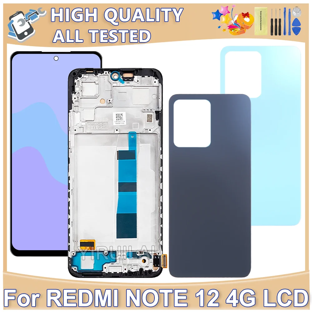 TFT For Xiaomi Redmi Note12 4G LCD With Frame For Redmi 23021RAAEG 23021RAA2Y LCD Replacement Display Touch Screen
TFT For Xiaomi Redmi Note12 4G LCD With Frame For Redmi 23021RAAEG 23021RAA2Y LCD Replacement Display Touch Screen
