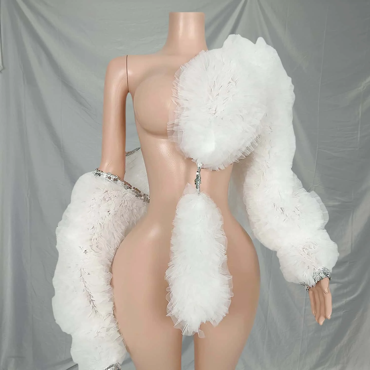 White/Black Sexy Faux Mesh Shawl Wedding Elegant Shawl Woman Club Party Wrap Nightclub Prom Shawl Evening Dress Sexy Accessory
White/Black Sexy Faux Mesh Shawl Wedding Elegant Shawl Woman Club Party Wrap Nightclub Prom Shawl Evening Dress Sexy Accessory