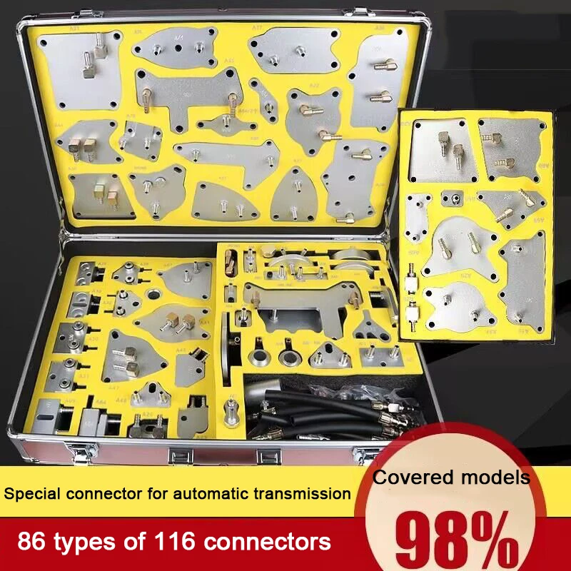 Conector Professional Joint 116Pcs Aluminum Alloy Auto Automatic Transmission Oil Replacement Pumping Gearbox Quick Simple Joint
Conector Professional Joint 116Pcs Aluminum Alloy Auto Automatic Transmission Oil Replacement Pumping Gearbox Quick Simple Joint