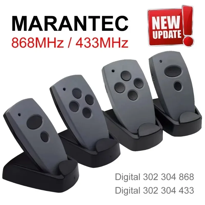 New Clone Door Remote Control Marantec 868 MHz/433MHz for Digital D302 D304 D313 433 D323 D382 D384 131 868 Command 211 212 214
New Clone Door Remote Control Marantec 868 MHz/433MHz for Digital D302 D304 D313 433 D323 D382 D384 131 868 Command 211 212 214