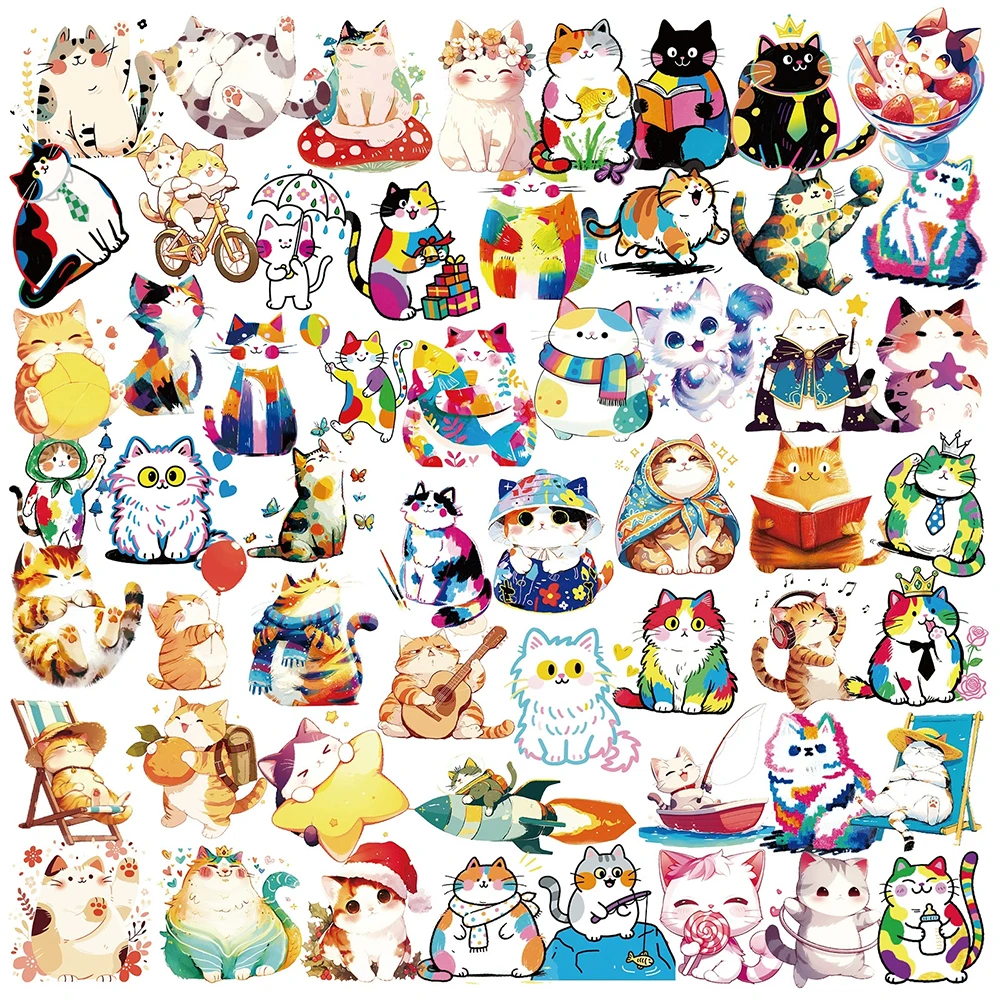 10/30/50pcs Transparent Cute Cartoon Cat Graffiti Stickers Funny PET Decals DIY Suitcase Luggage Laptop Helmet Sticker Toy Gift
10/30/50pcs Transparent Cute Cartoon Cat Graffiti Stickers Funny PET Decals DIY Suitcase Luggage Laptop Helmet Sticker Toy Gift