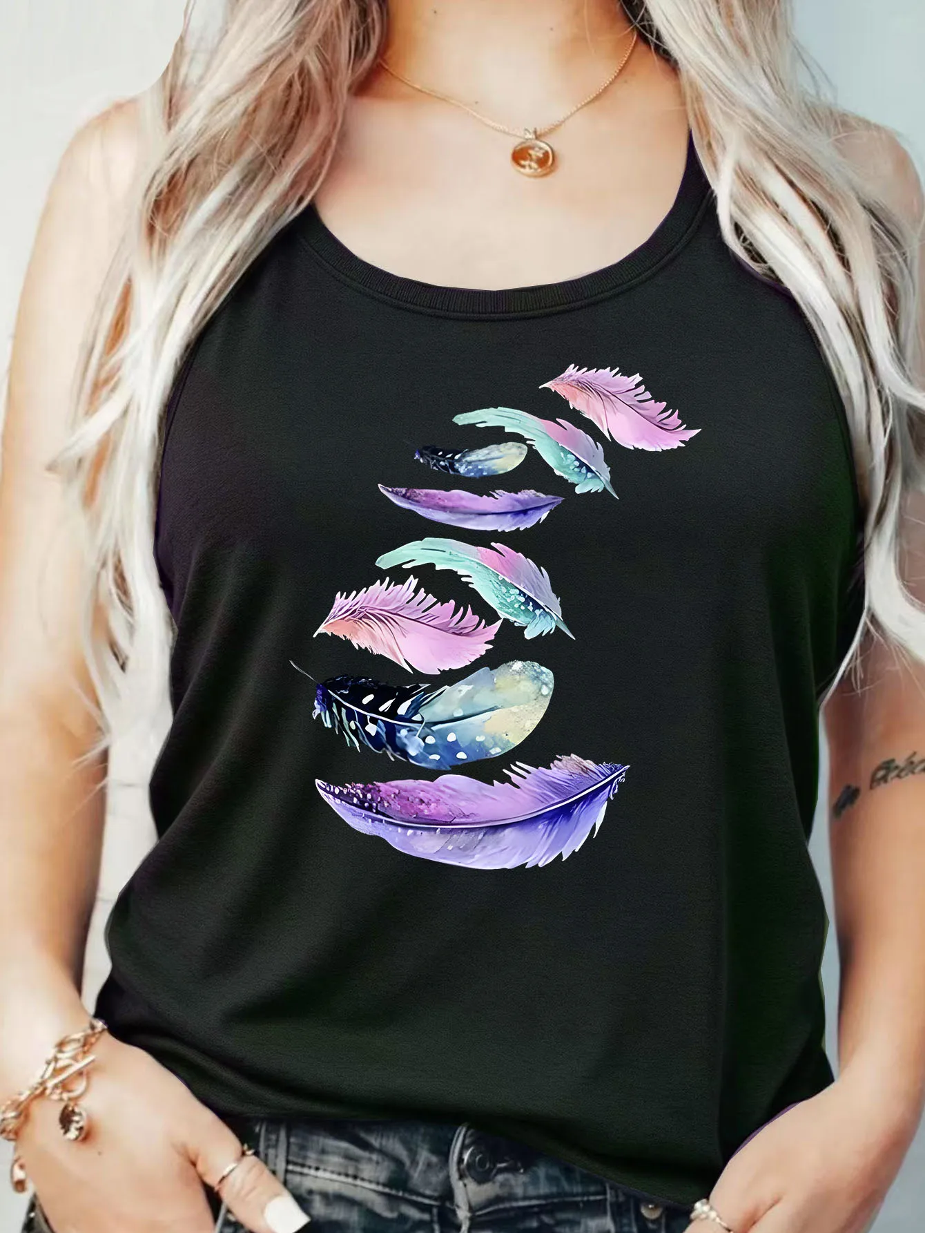 Loose Fit Printed Pocket T-Shirt for Women with Ribbed Collar round Neck 1-8XL plus Size Comfortable Casual Vest
Loose Fit Printed Pocket T-Shirt for Women with Ribbed Collar round Neck 1-8XL plus Size Comfortable Casual Vest