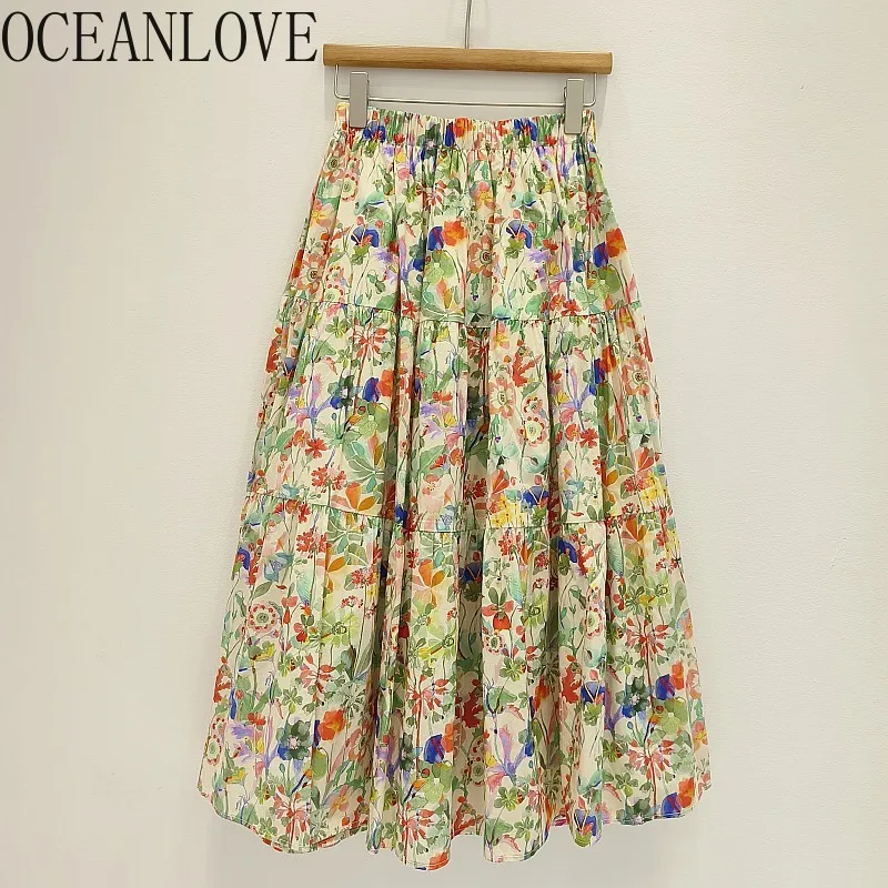 OCEANLOVE Цветочные весенне-летние длинные юбки трапециевидной формы в стиле Mori Girl, корейская модная женская юбка, милая шикарная юбка с высокой талией Faldas Mujer
OCEANLOVE Цветочные весенне-летние длинные юбки трапециевидной формы в стиле Mori Girl, корейская модная женская юбка, милая шикарная юбка с высокой талией Faldas Mujer