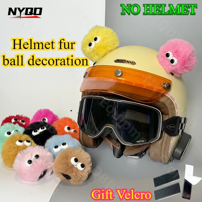 Helmet Decoration Doll Big Eyes Accessories Electric Car Helmet Decoration Hairball Quick Release Adhesive Accessories
Helmet Decoration Doll Big Eyes Accessories Electric Car Helmet Decoration Hairball Quick Release Adhesive Accessories