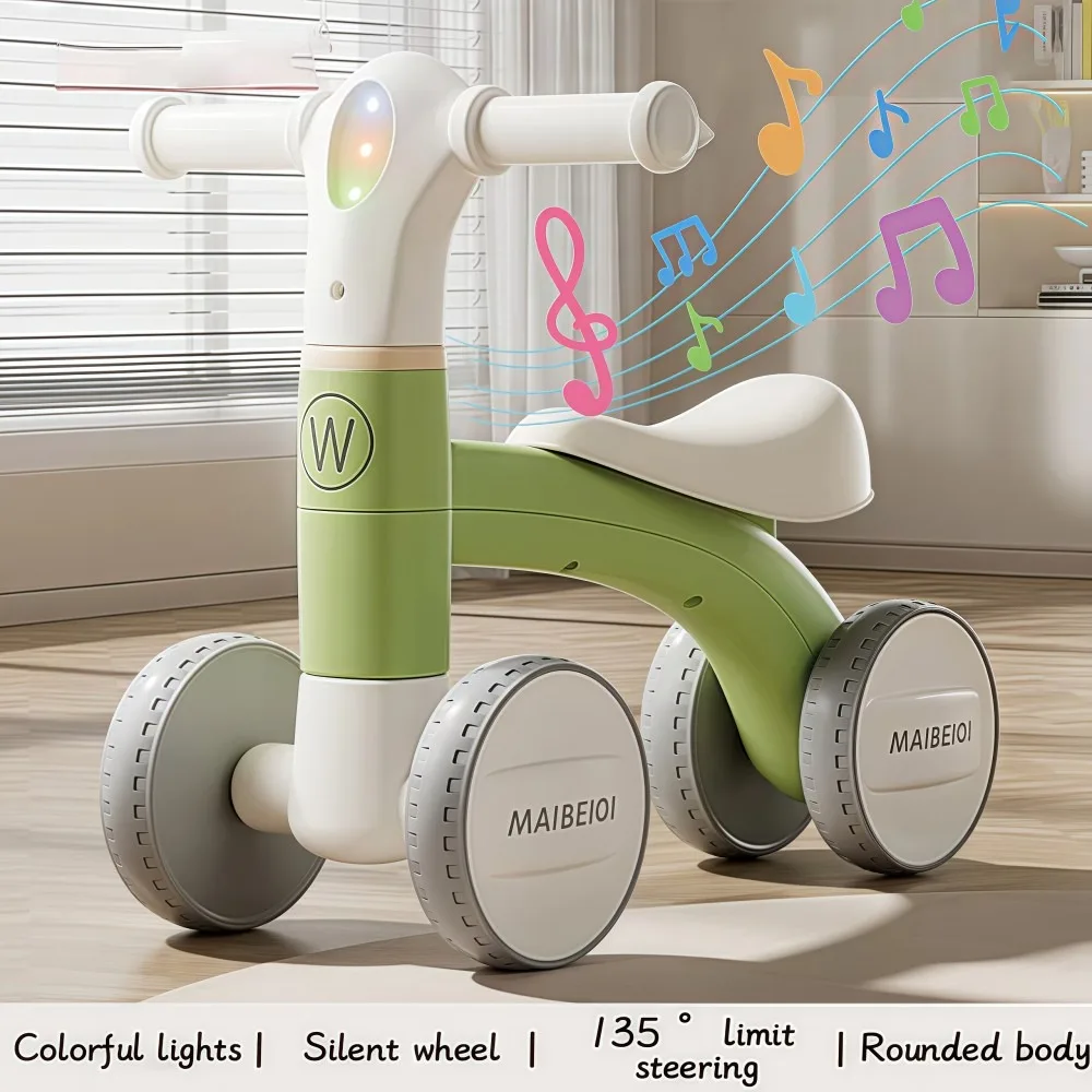 4 Wheels Balance Bike with Music Light Sturdy Children's Scooter Silent Style Lightweight Kid's Bicycles For 1-5 Years Old
4 Wheels Balance Bike with Music Light Sturdy Children's Scooter Silent Style Lightweight Kid's Bicycles For 1-5 Years Old