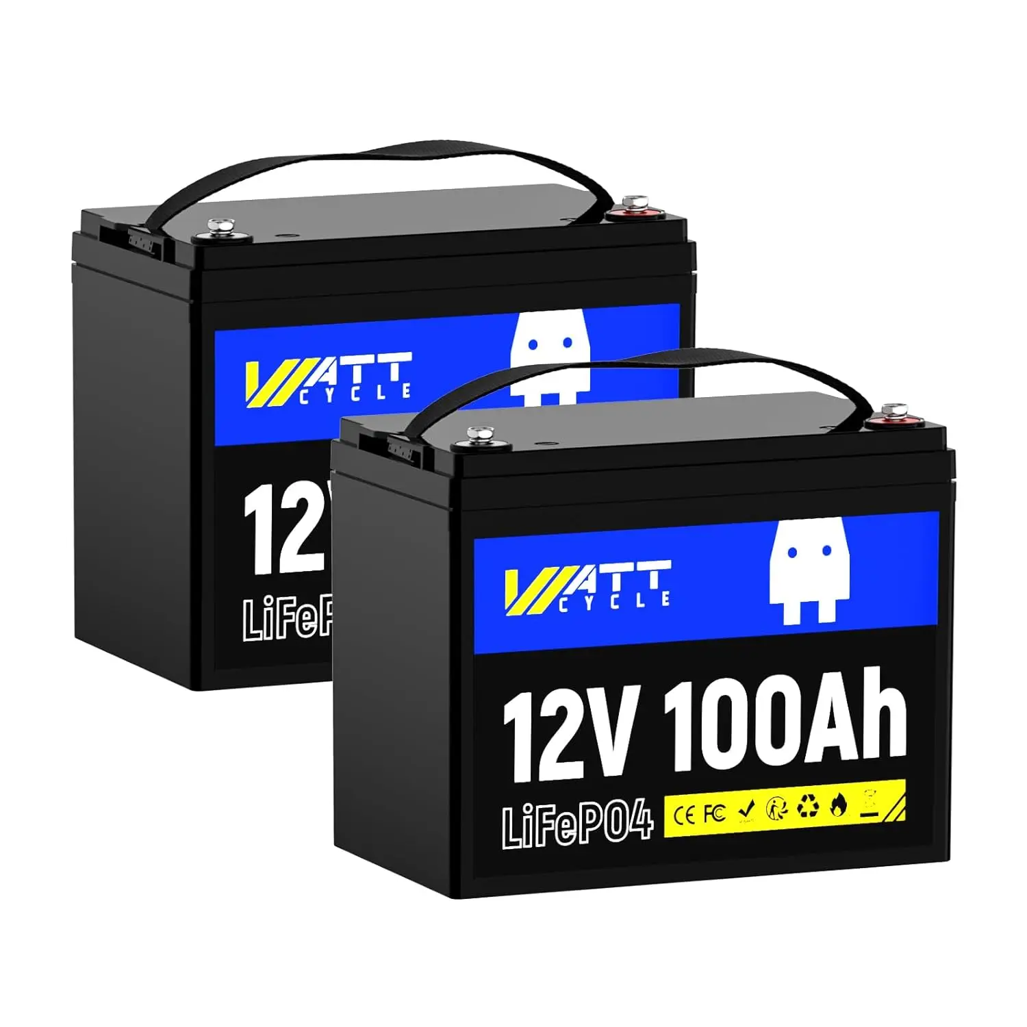 12V 100Ah LiFePO4 Battery 2 Pack Built-in 100A BMS 15000 Cycles Low-Temp Protection for RV Golf Cart Marine Home Storage, Custom
12V 100Ah LiFePO4 Battery 2 Pack Built-in 100A BMS 15000 Cycles Low-Temp Protection for RV Golf Cart Marine Home Storage, Custom