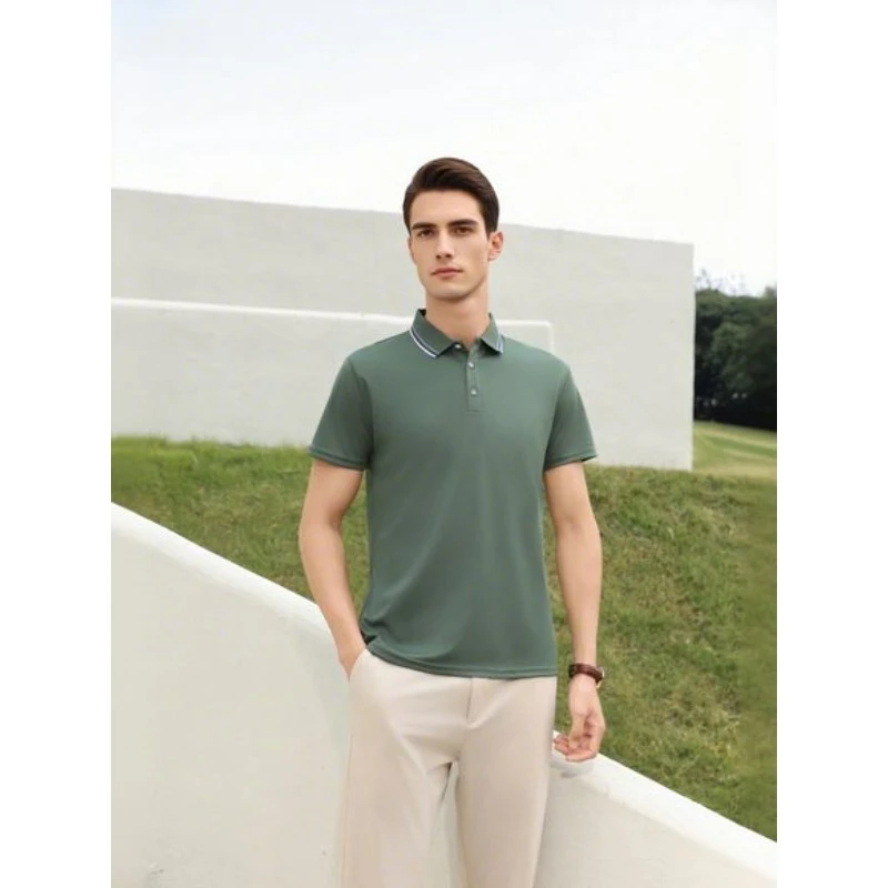 Men's and Women's Polo Shirts Summer Striped Collar T-shirts High Quality Splicing Color Business Work Basic Short Sleeves
Men's and Women's Polo Shirts Summer Striped Collar T-shirts High Quality Splicing Color Business Work Basic Short Sleeves