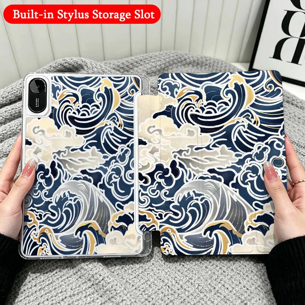 Blue Wave Cloud For Xiaomi Redmi Poco Pad 5 6 7 8 Pro SE 11 11.2 12.1 Inch Transparent Y-Shaped Folding Tablet Case
Blue Wave Cloud For Xiaomi Redmi Poco Pad 5 6 7 8 Pro SE 11 11.2 12.1 Inch Transparent Y-Shaped Folding Tablet Case