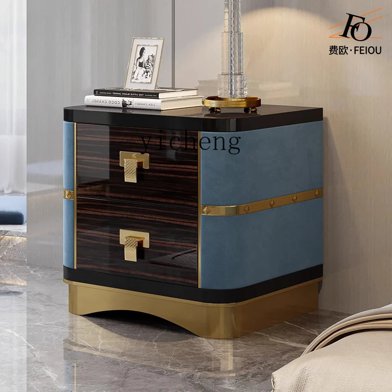 LX light luxury bedside cabinet green leather surface bedroom bedside storage cabinet
LX light luxury bedside cabinet green leather surface bedroom bedside storage cabinet
