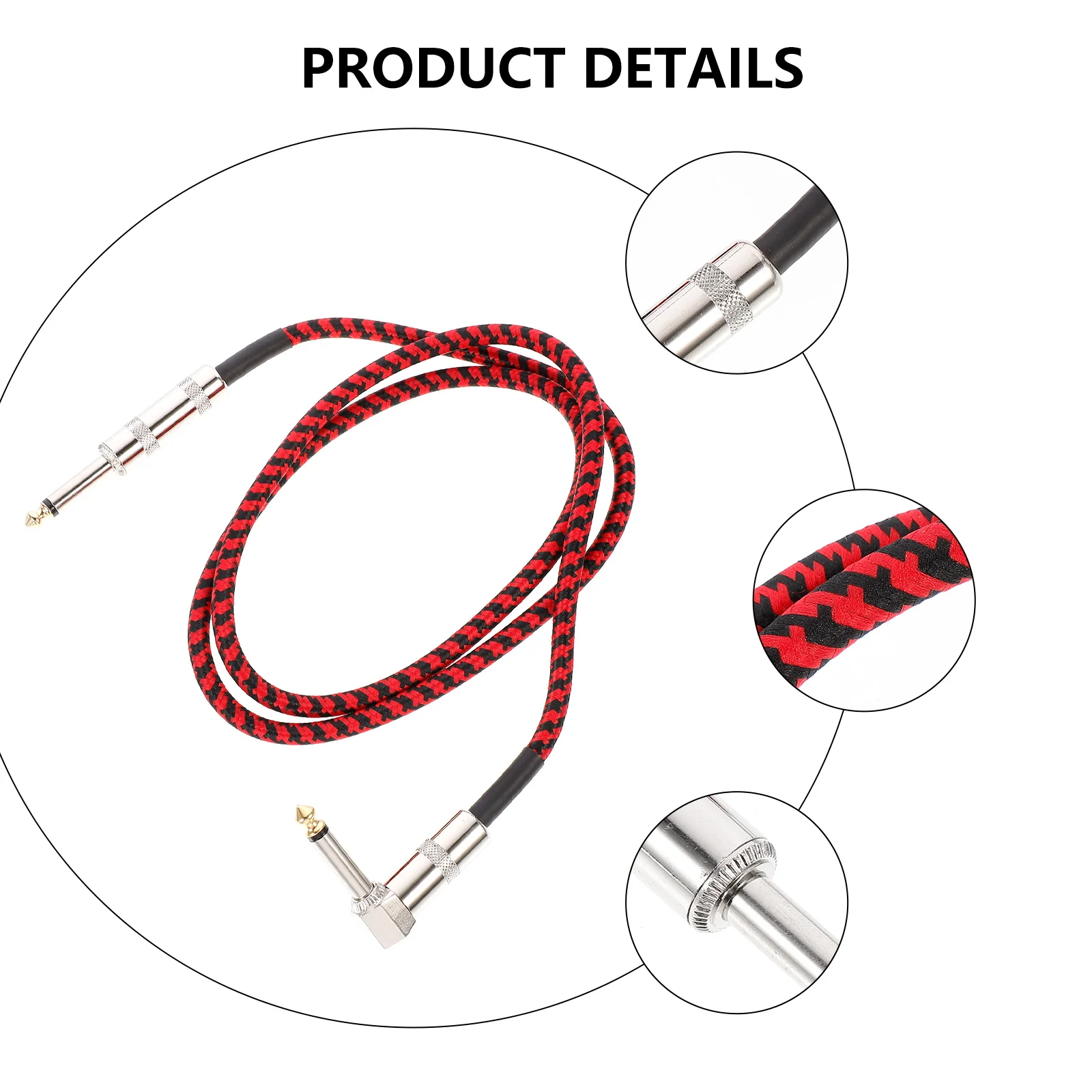 Guitar Audio Cable Instrument Line Black Weave Durable Scratch Resistant Transmission Electric Guitar Recording Mobile Phone
Guitar Audio Cable Instrument Line Black Weave Durable Scratch Resistant Transmission Electric Guitar Recording Mobile Phone