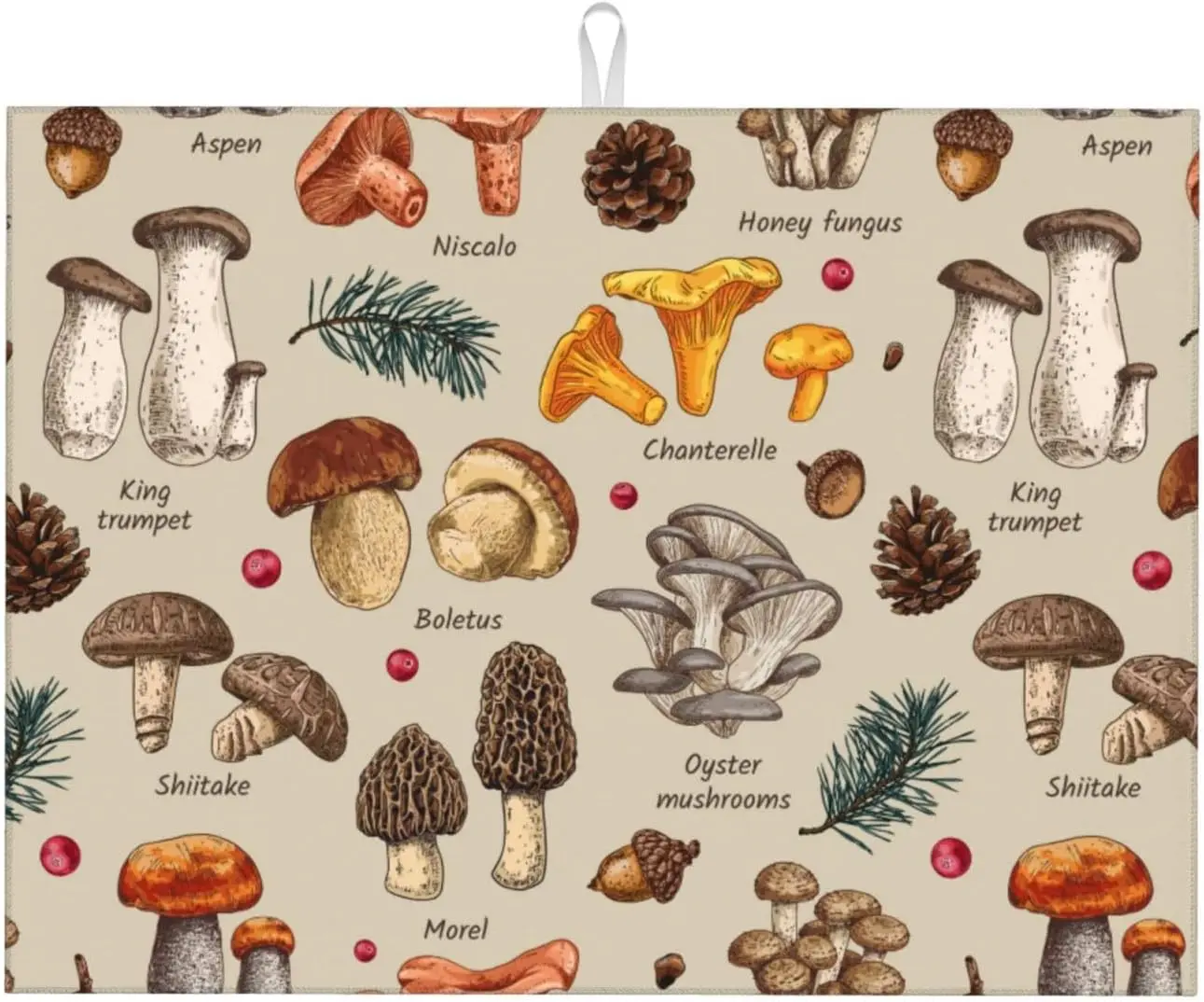 Mushroom Dish Drying Mats For Kitchen Counter XL Microfiber Kitchen Drying Mat Large Draining Pad Absorbent Quick
Mushroom Dish Drying Mats For Kitchen Counter XL Microfiber Kitchen Drying Mat Large Draining Pad Absorbent Quick