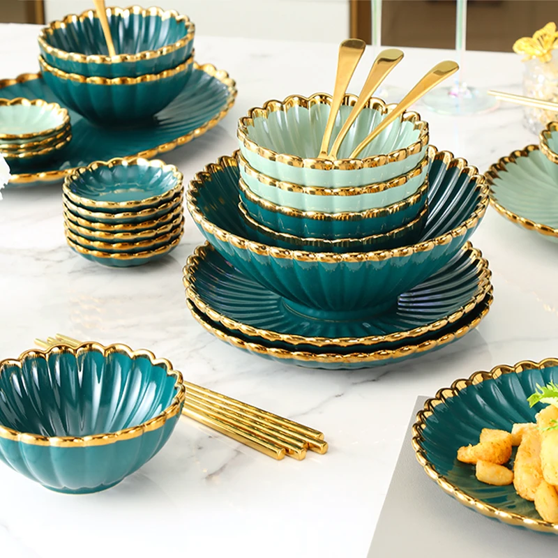 Light Luxury Ceramic Bowls and Chopsticks Dish Set High-value Dinner Plate Set Bowls and Dishes Home Main Dish Tableware
Light Luxury Ceramic Bowls and Chopsticks Dish Set High-value Dinner Plate Set Bowls and Dishes Home Main Dish Tableware