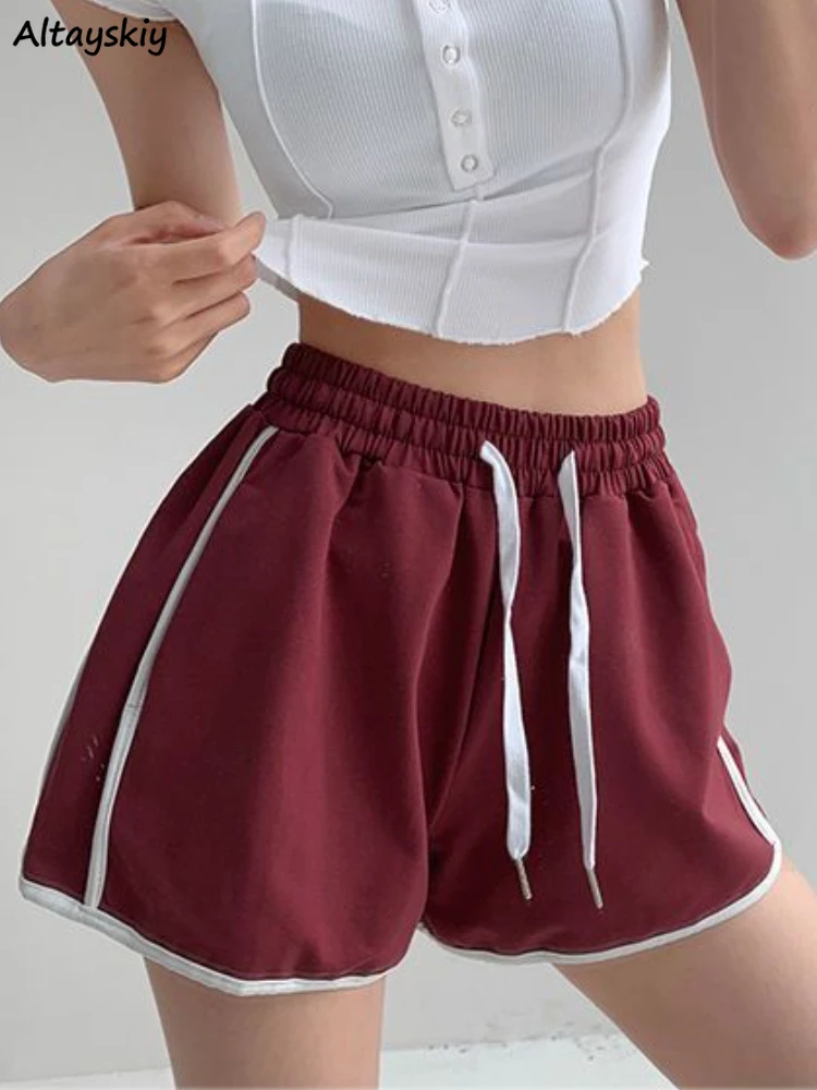 Shorts Women Comfortable All-match Sporty Ulzzang Simple Loose Streetwear Popular Students Patchwork Leisure Lace-up Fashion New
Shorts Women Comfortable All-match Sporty Ulzzang Simple Loose Streetwear Popular Students Patchwork Leisure Lace-up Fashion New