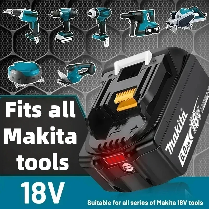 For Makita Wireless drilling rig Battery 18V 6A 8A 12A For BL1830 BL1815 BL1860 BL1850 BL1840B Fast charging lithium battery
For Makita Wireless drilling rig Battery 18V 6A 8A 12A For BL1830 BL1815 BL1860 BL1850 BL1840B Fast charging lithium battery