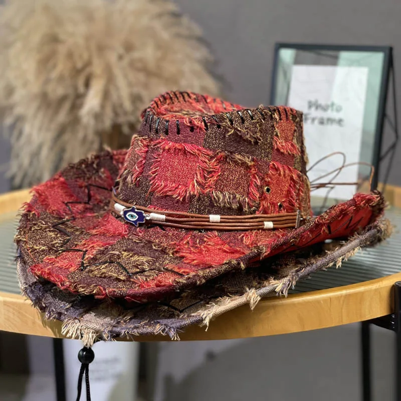Retro Jazz Hat Outdoor Travel Sun-Protective Sunshade Mountaineering Hat Western Cowboy
Retro Jazz Hat Outdoor Travel Sun-Protective Sunshade Mountaineering Hat Western Cowboy