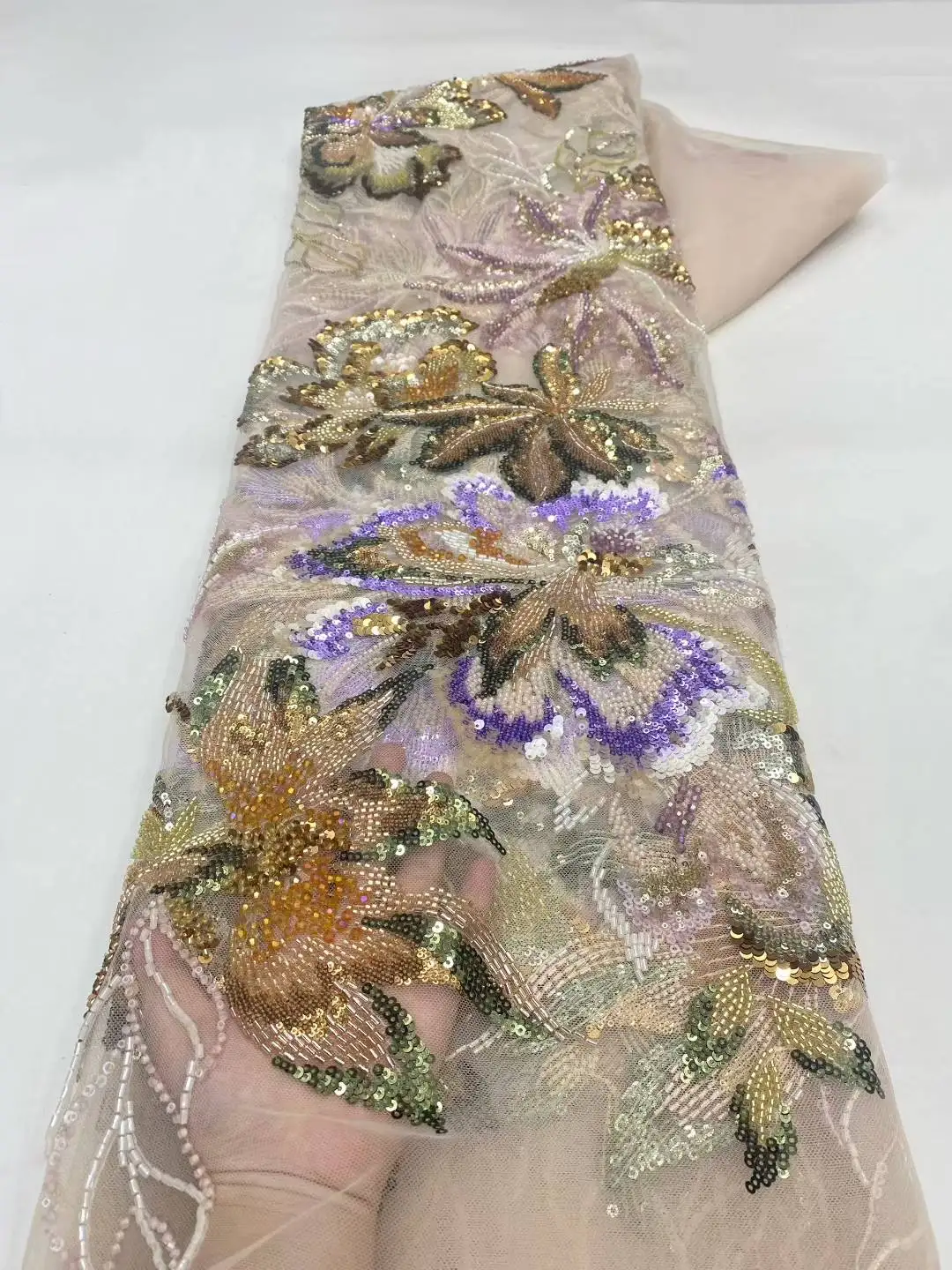 2025 African French Nigerian High End Tulle Lace Fabric With Beads Sequins Mesh for Embroiderg Wedding Party Bride Sewing Dress
2025 African French Nigerian High End Tulle Lace Fabric With Beads Sequins Mesh for Embroiderg Wedding Party Bride Sewing Dress