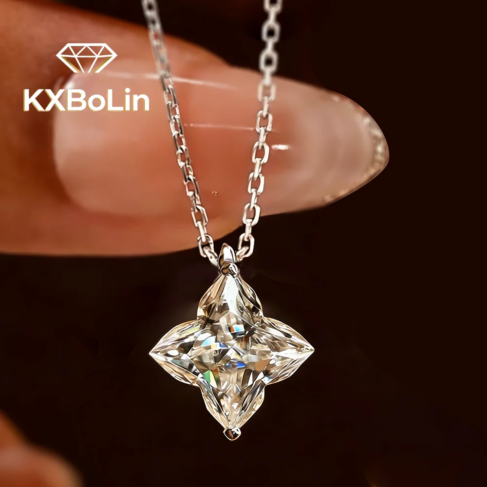 1/3carat Starsky Four-Leaf Clover Moissanite Pendant Necklace for Women Flower Cut Lab Diamond Lab Neckchain S925 Silver Jewelry
1/3carat Starsky Four-Leaf Clover Moissanite Pendant Necklace for Women Flower Cut Lab Diamond Lab Neckchain S925 Silver Jewelry