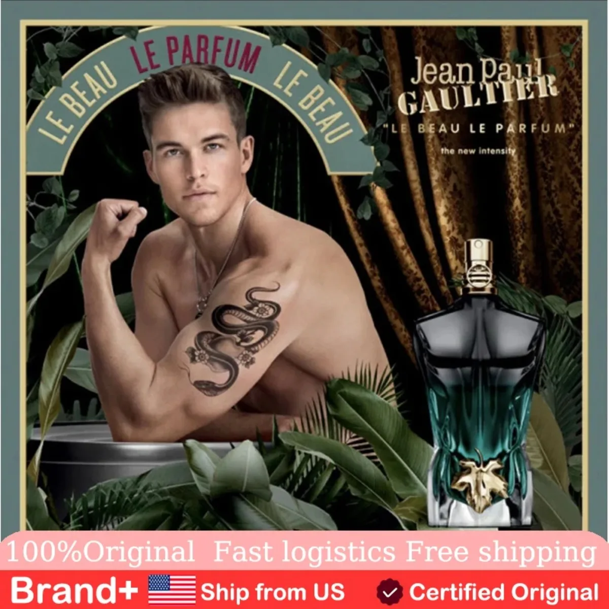 Jean Paul Gaultier Les Males De Le Beau Le Parfum Eau Parfum Intense 4.2 Oz Hair and Body Spray Long Lasting Fragrance Portable
Jean Paul Gaultier Les Males De Le Beau Le Parfum Eau Parfum Intense 4.2 Oz Hair and Body Spray Long Lasting Fragrance Portable