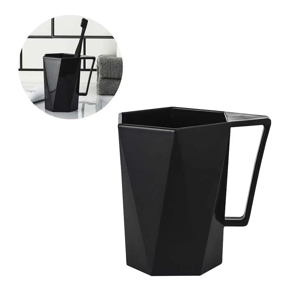 Cup with Handle Toothbrush Tumblers Bathroom Mouthwash Cup Plastic Cups Household Mug Washroom Sturdy Geometric Design
Cup with Handle Toothbrush Tumblers Bathroom Mouthwash Cup Plastic Cups Household Mug Washroom Sturdy Geometric Design