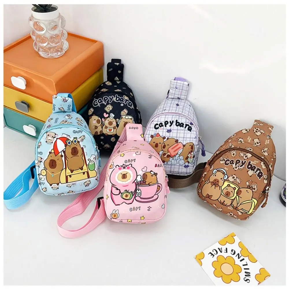 Cute Capybara Shoulder Bag Cartoon Animal Lightweight Crossbody Bag Nylon Coin Purse For Kids
Cute Capybara Shoulder Bag Cartoon Animal Lightweight Crossbody Bag Nylon Coin Purse For Kids