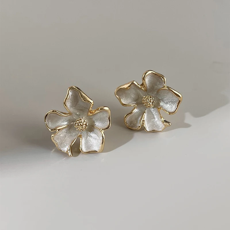 Real 925 Sterling Silver Drip Glazed Flower 18K Gold Stud Earrings For Women Small Niche Luxury Plant Advance Accessories
Real 925 Sterling Silver Drip Glazed Flower 18K Gold Stud Earrings For Women Small Niche Luxury Plant Advance Accessories