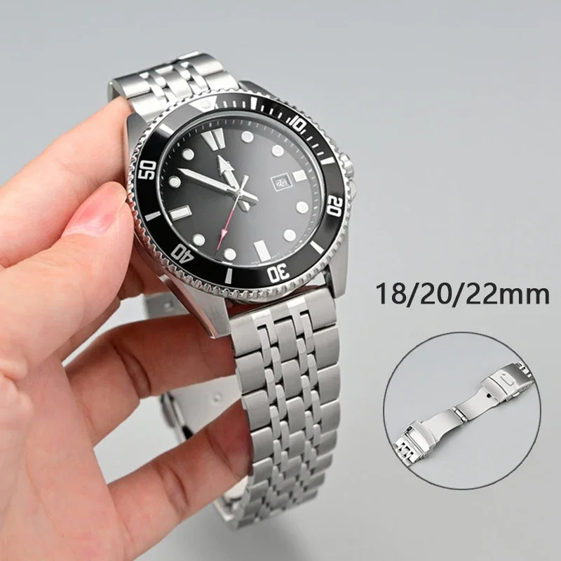 304L Solid Stainless Steel Strap 18mm 20mm 22mm Universal for Tissot Quick Release Watch Band for Seiko for Casio Metal Bracelet
304L Solid Stainless Steel Strap 18mm 20mm 22mm Universal for Tissot Quick Release Watch Band for Seiko for Casio Metal Bracelet