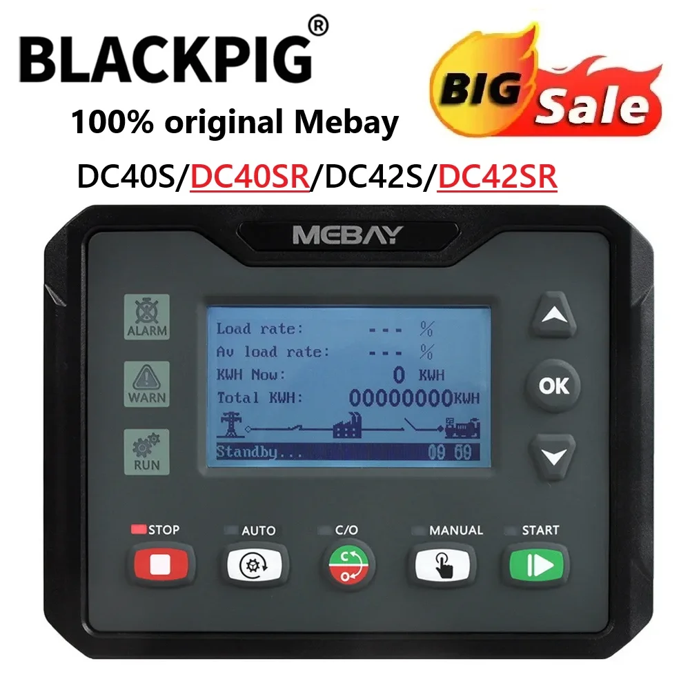 Mebay Generator Controller DC40S DC42S DC40SR DC42SR Replace HGM4020 HGM4010 Diesel Gas Gasoline Generator Engine Control Module
Mebay Generator Controller DC40S DC42S DC40SR DC42SR Replace HGM4020 HGM4010 Diesel Gas Gasoline Generator Engine Control Module