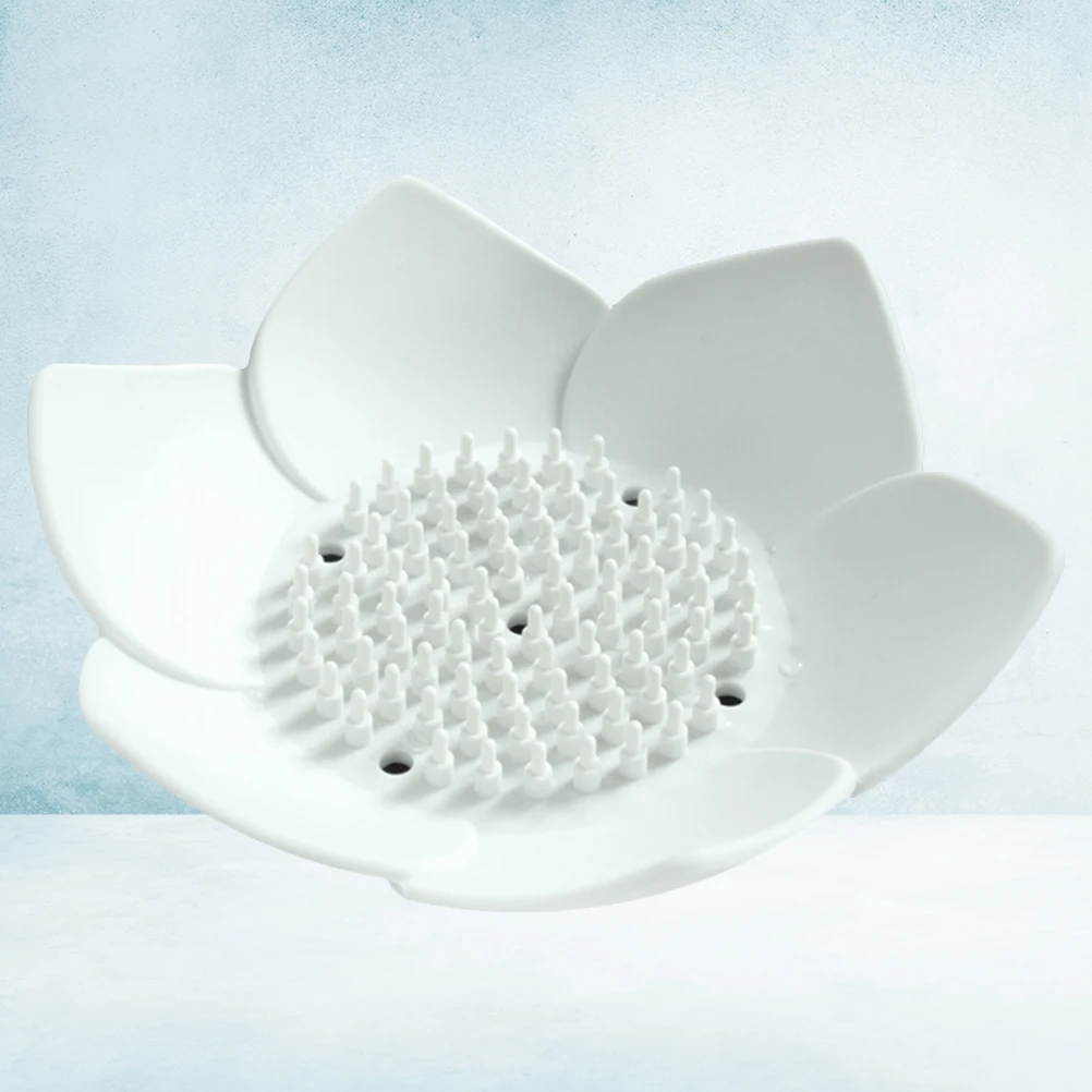 1pc Silicone Rack Bath Tray Non-Slip Soap Dish Bathroom Kitchen Petal Shape Drainage Soap Box Holder Rack Storage
1pc Silicone Rack Bath Tray Non-Slip Soap Dish Bathroom Kitchen Petal Shape Drainage Soap Box Holder Rack Storage