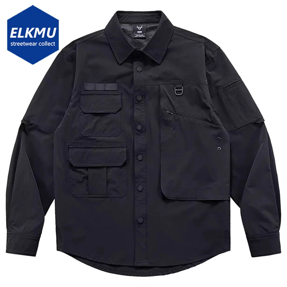 Black Techwear Shirts Men Oversized Long Sleeve Button Up Blouse Harajuku Streetwear Hip Hop Fashion Button Shirts Male 2023
Black Techwear Shirts Men Oversized Long Sleeve Button Up Blouse Harajuku Streetwear Hip Hop Fashion Button Shirts Male 2023
