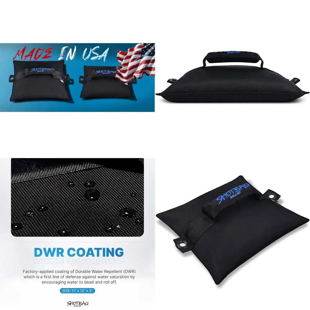 SHOTBAG BALLAST Bag for Wake Surfing, or Wakeboarding, Boat Weight Bags for Boosting Wake, Prefilled With Fine Recycled Steel Sh
SHOTBAG BALLAST Bag for Wake Surfing, or Wakeboarding, Boat Weight Bags for Boosting Wake, Prefilled With Fine Recycled Steel Sh